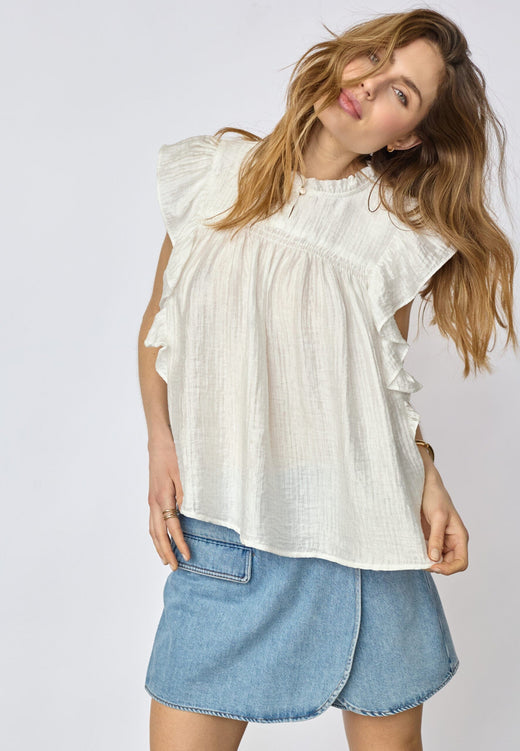 Co´Couture - Tassycc Top 45162 - 4000 - White Toppe 
