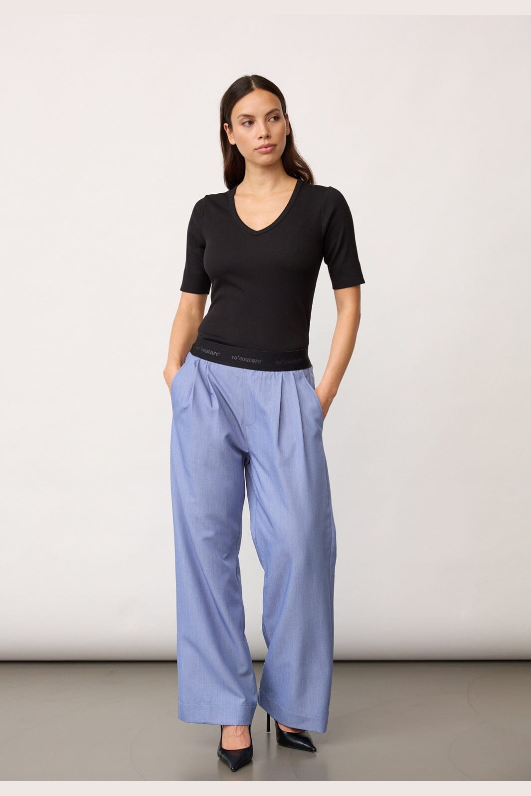 Co´Couture - Tennycc Logo Pant 41226 - 552 - Denim Blue