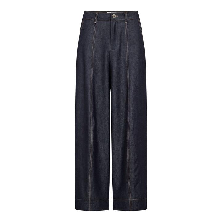 Co´Couture - Terrycc Barrel Pant 500107 - 45006 - Navy Denim Bukser 