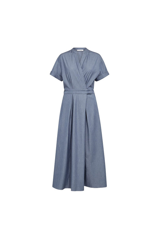 Co´Couture - Terrycc Wrap Ss Dress 500423 - 40005 - Ash Blue