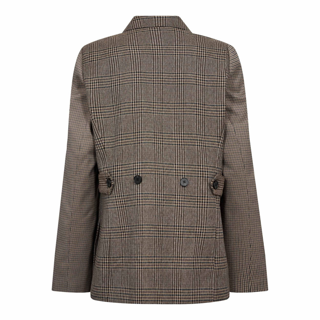 Co´Couture - Veyacc Check Fitted Blazer 500144 - 20002 - Brown Blazere 