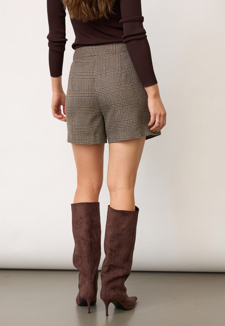 Co´Couture - Veyacc Check Wrap Skort 500141 - 20002 - Brown Nederdele 
