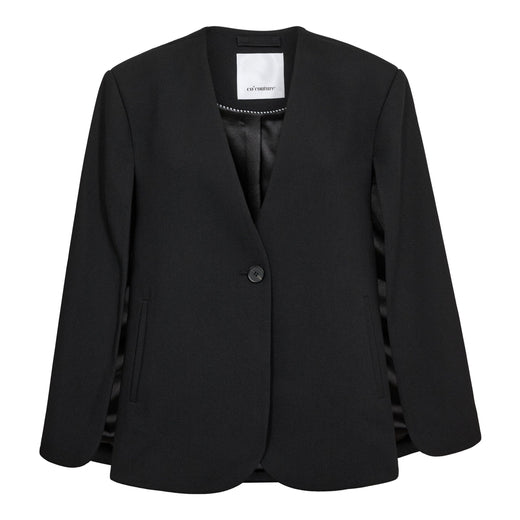 Co´Couture - Volacc Cape Button Blazer 500546 - 65001 - Black Blazere 