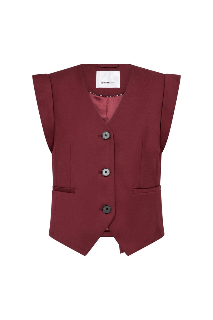 Co´Couture - Volicc Fitted Wing Vest 500287 - 30006 - Berry Red