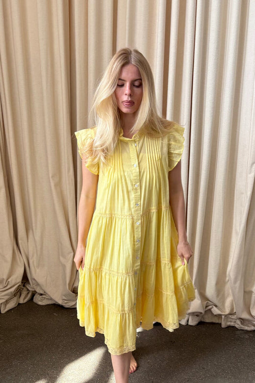 Continue - Audrey Dress 15242 - Yellow Kjoler 