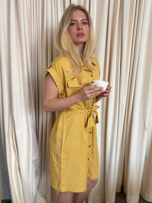 Continue - Darling Dress 15281 - Sennep Yellow Kjoler 