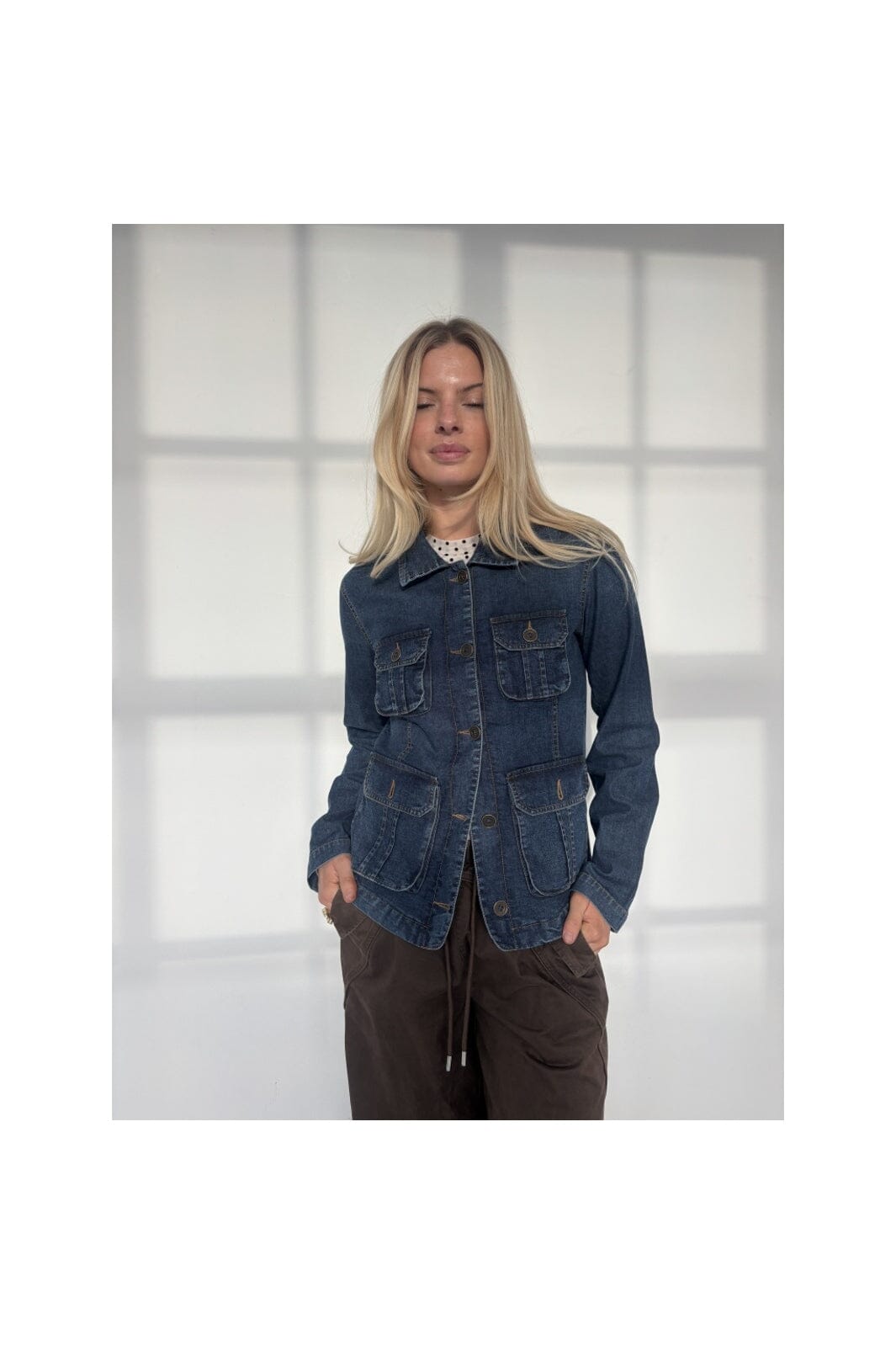 Continue - Henry Denim Embrodery 15133 - Denim Blue