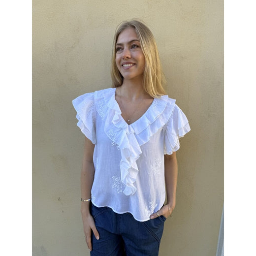 Continue - Ines Fringles 15209 - White Bluser 