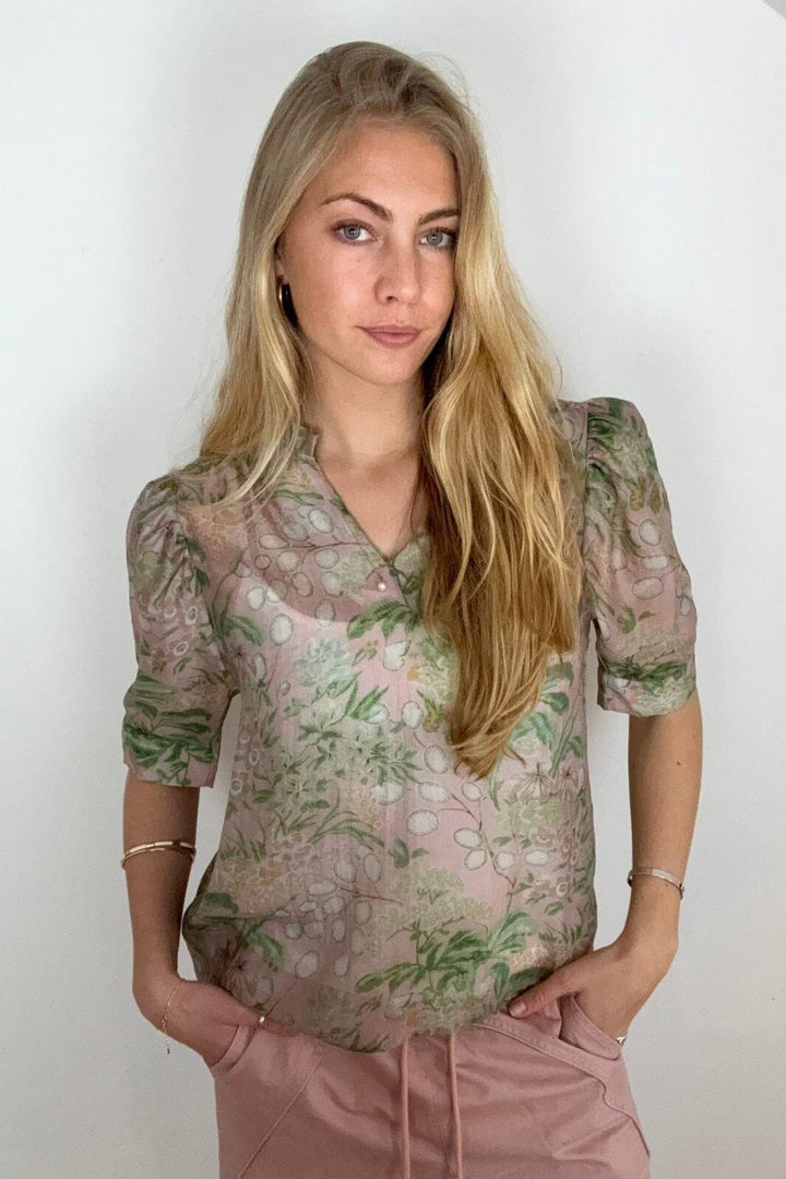 Continue - Moe Flower 15261 - Flower Print Bluser 