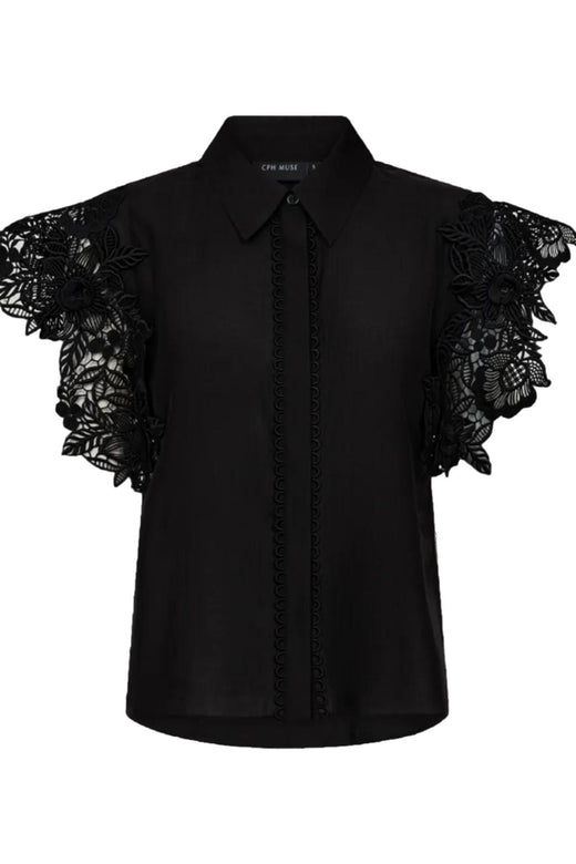 Copenhagen Muse - Cmmolly-shirt 207904 - 1000 Black Toppe 
