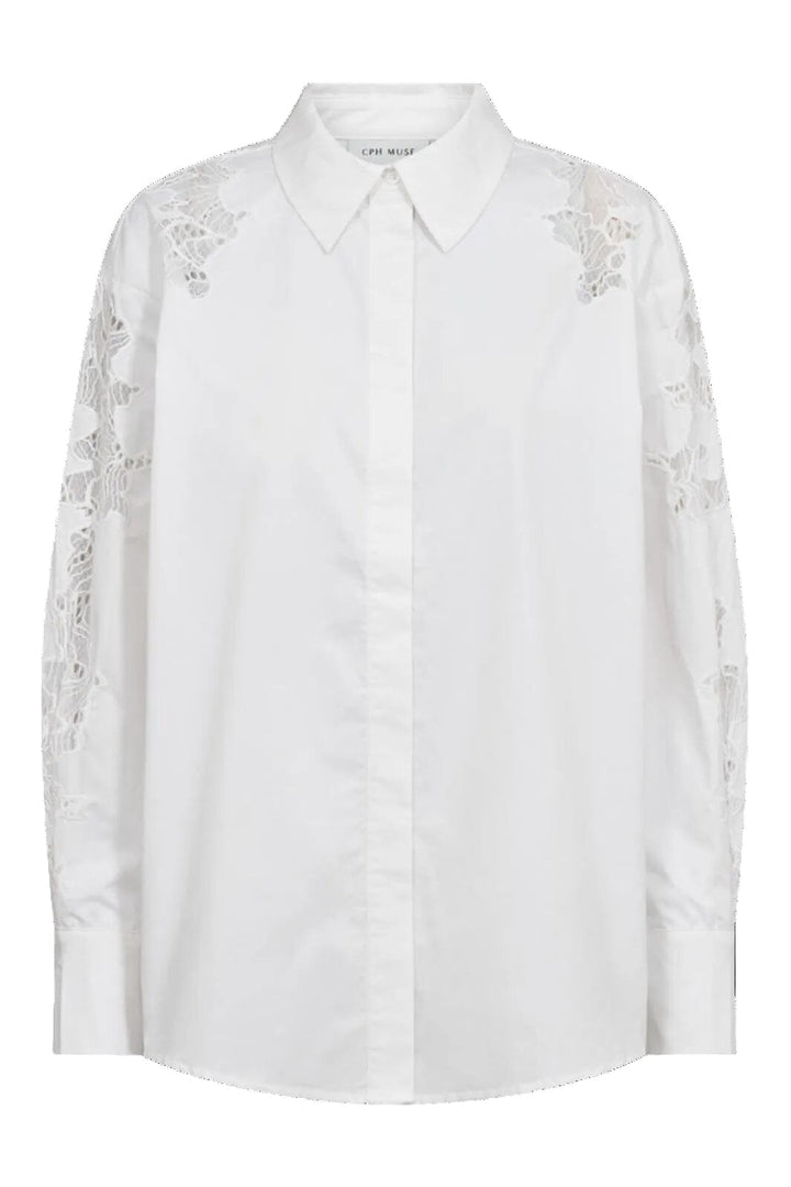 Copenhagen Muse - Cmshirley-shirt 211484 - 1010 Bright White Skjorter 