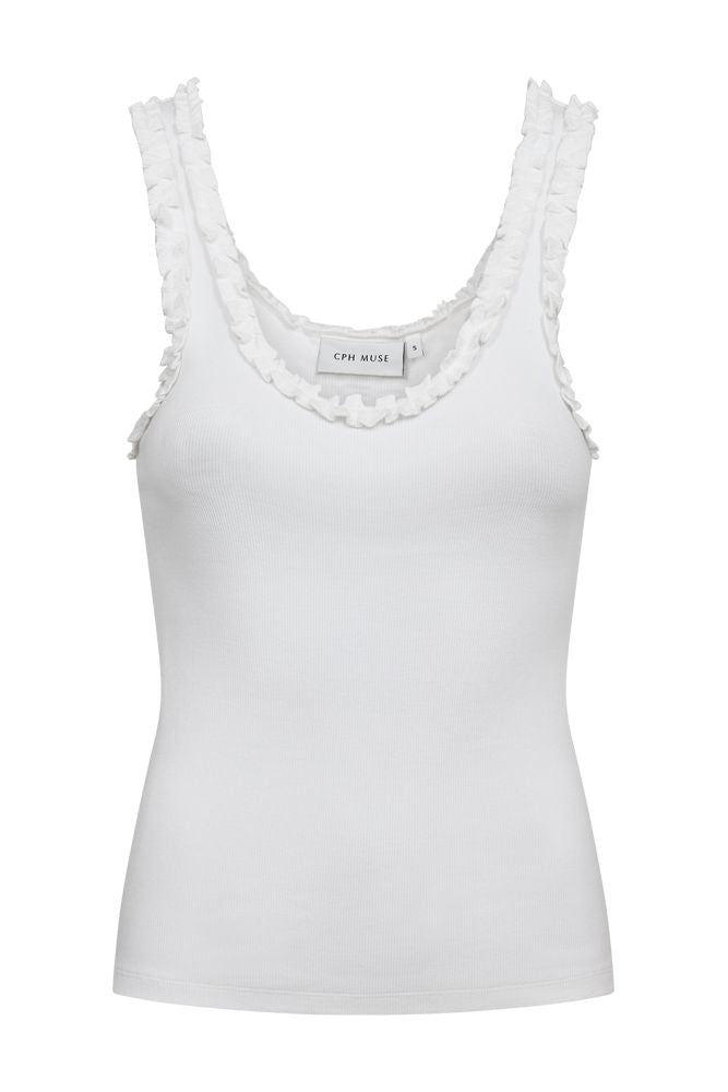 Copenhagen Muse - Cmsiv-top 208077 - 1010 Bright White Toppe 
