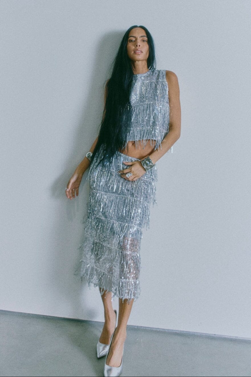 Copenhagen Muse - Sequoia-skirt 206914 - 6040 Silver Nederdele 