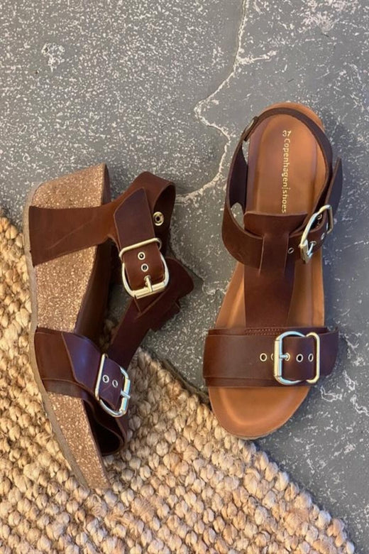 Copenhagen Shoes - Dance And Smile CS8991 - 0241 - Cognac Sandaler 