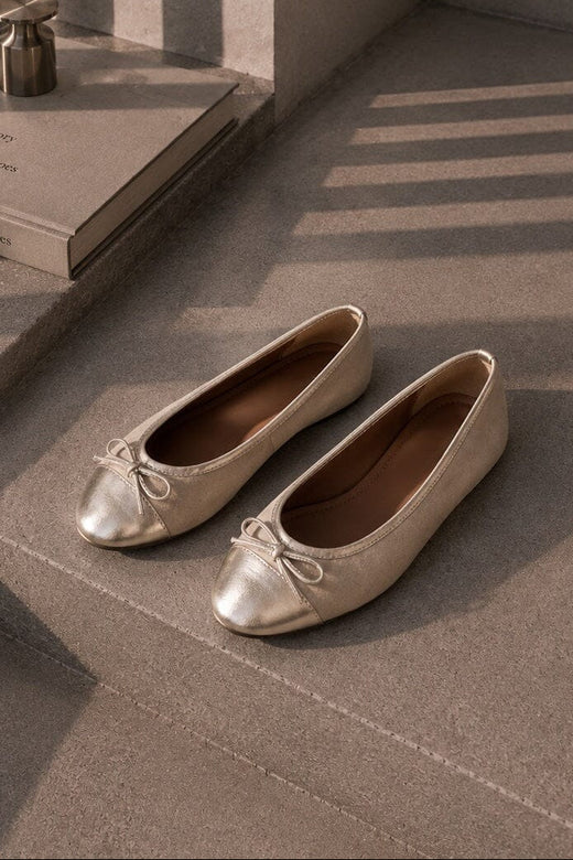 Copenhagen Shoes - Good Luck CS8466 - 161 - Nude/Gold Ballerinaer 