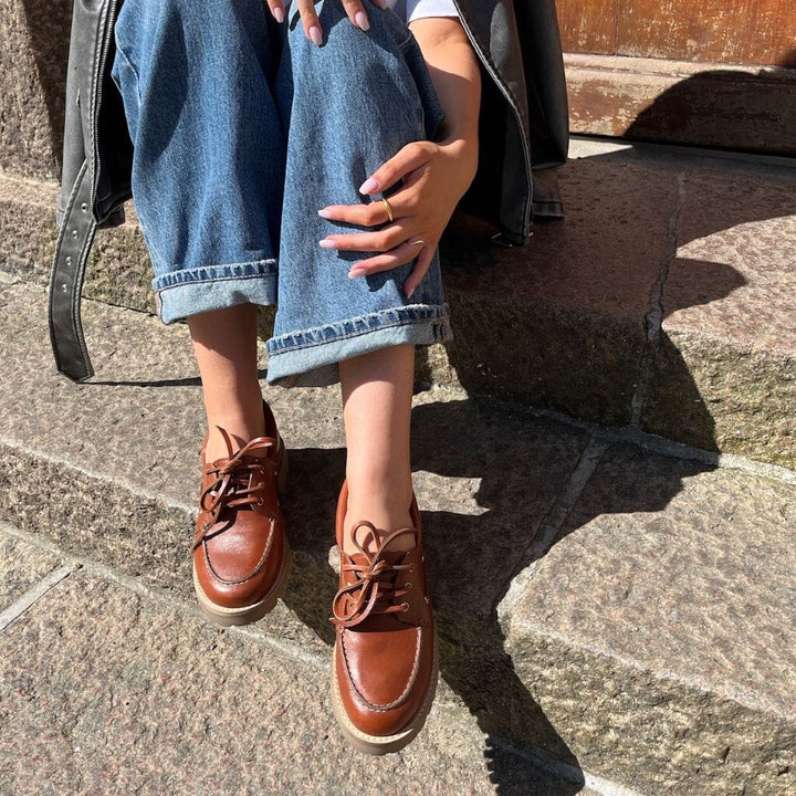 Copenhagen Shoes - The Walk Leather CS8837 - 0241 - Cognac Loafers 