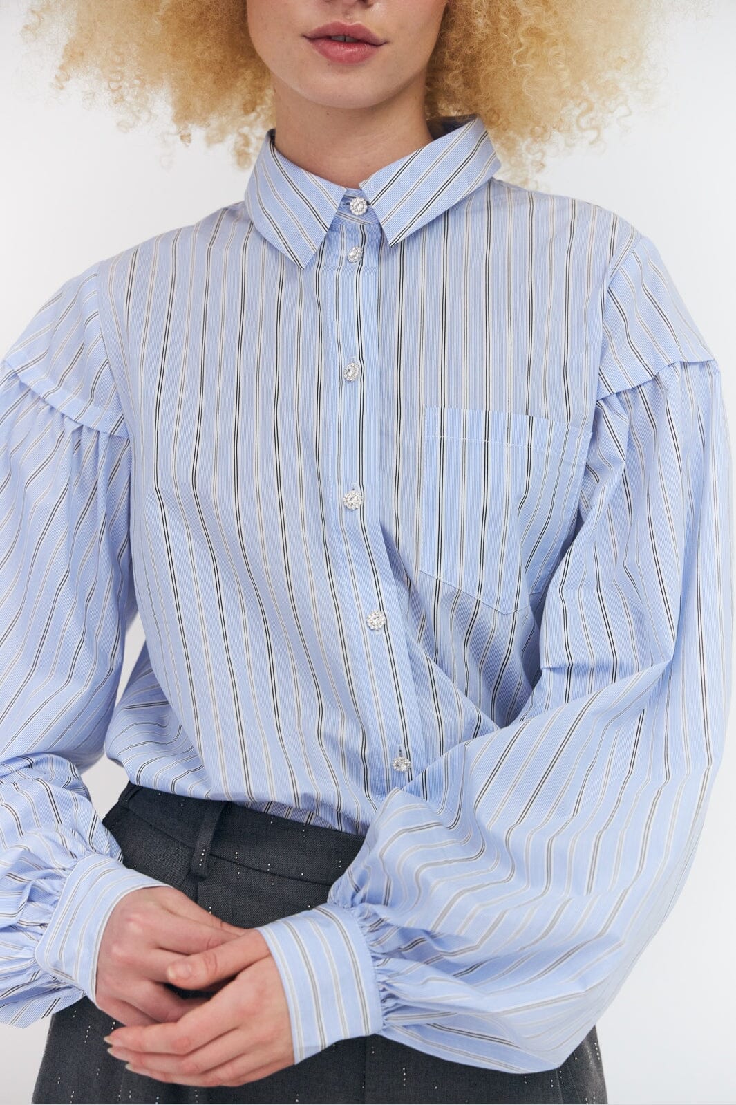 Cras - Fina Shirt C761 - Blue Stripe