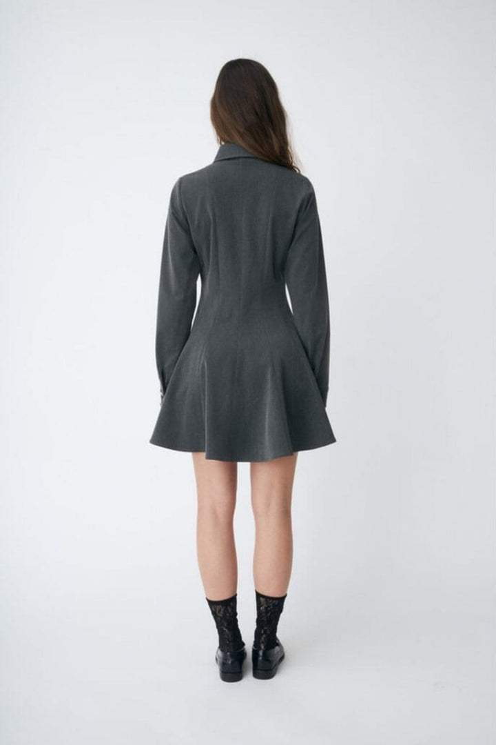 Cras - Polo Dress C584 - 9003 Grey Melange Kjoler 