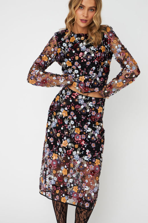 Cras - Queen Skirt C486 - 9999 Black Nederdele 