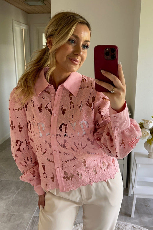 Dear Molly - Birthe Shirt - Pink Skjorter 
