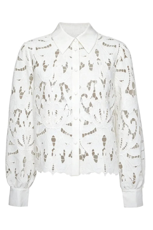 Dear Molly - Birthe Shirt - White Skjorter 