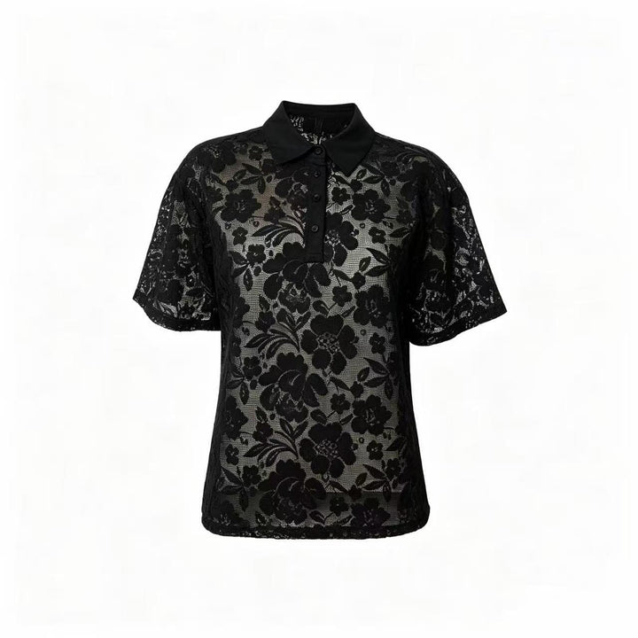 Dear Molly - Broderi Polo Shirt - Black 