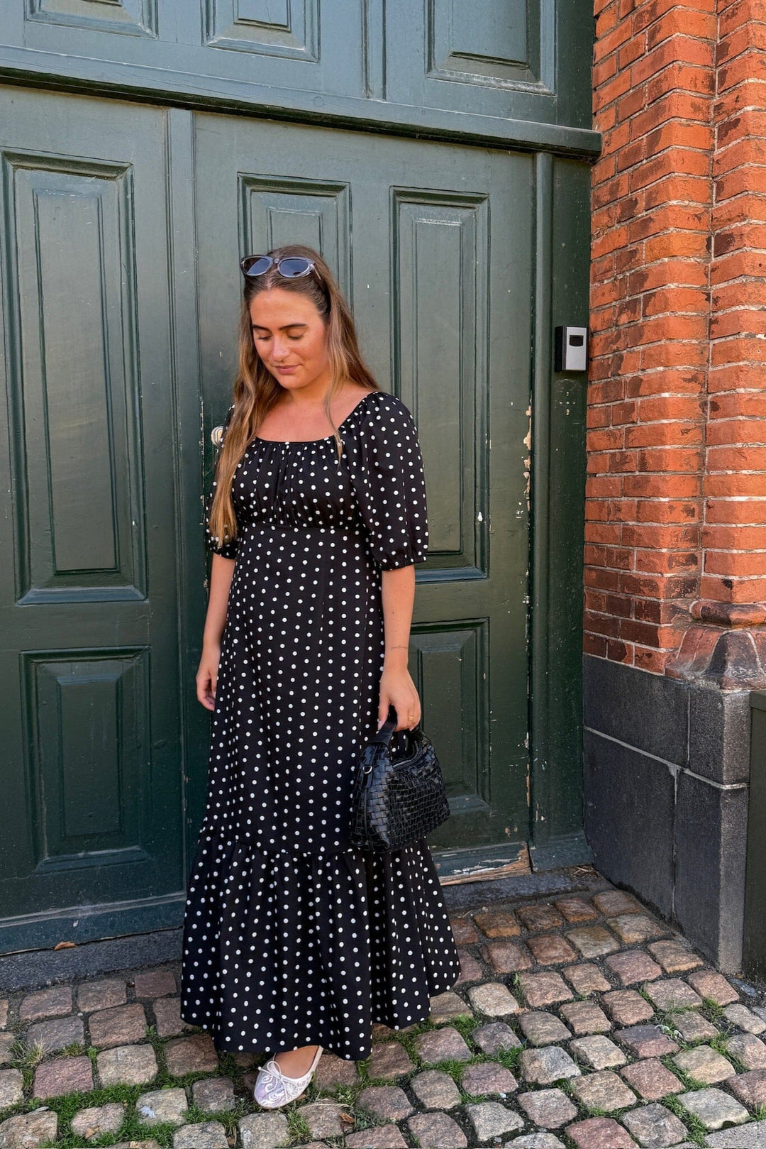 Dear Molly - Dot Dress 129650B - Black W.white Dots Kjoler 