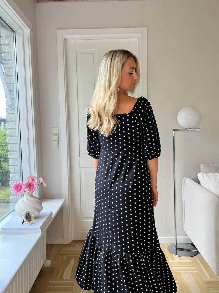 Dear Molly - Dot Dress 129650B - Black W.white Dots Kjoler 