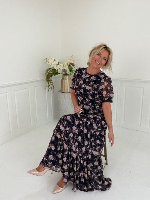 Dear Molly - Filippa Dress - Navy Print Kjoler 