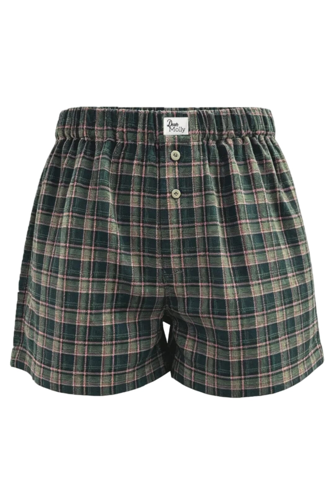 Dear Molly - Grethe Shorts - Pink Green Checker Shorts 