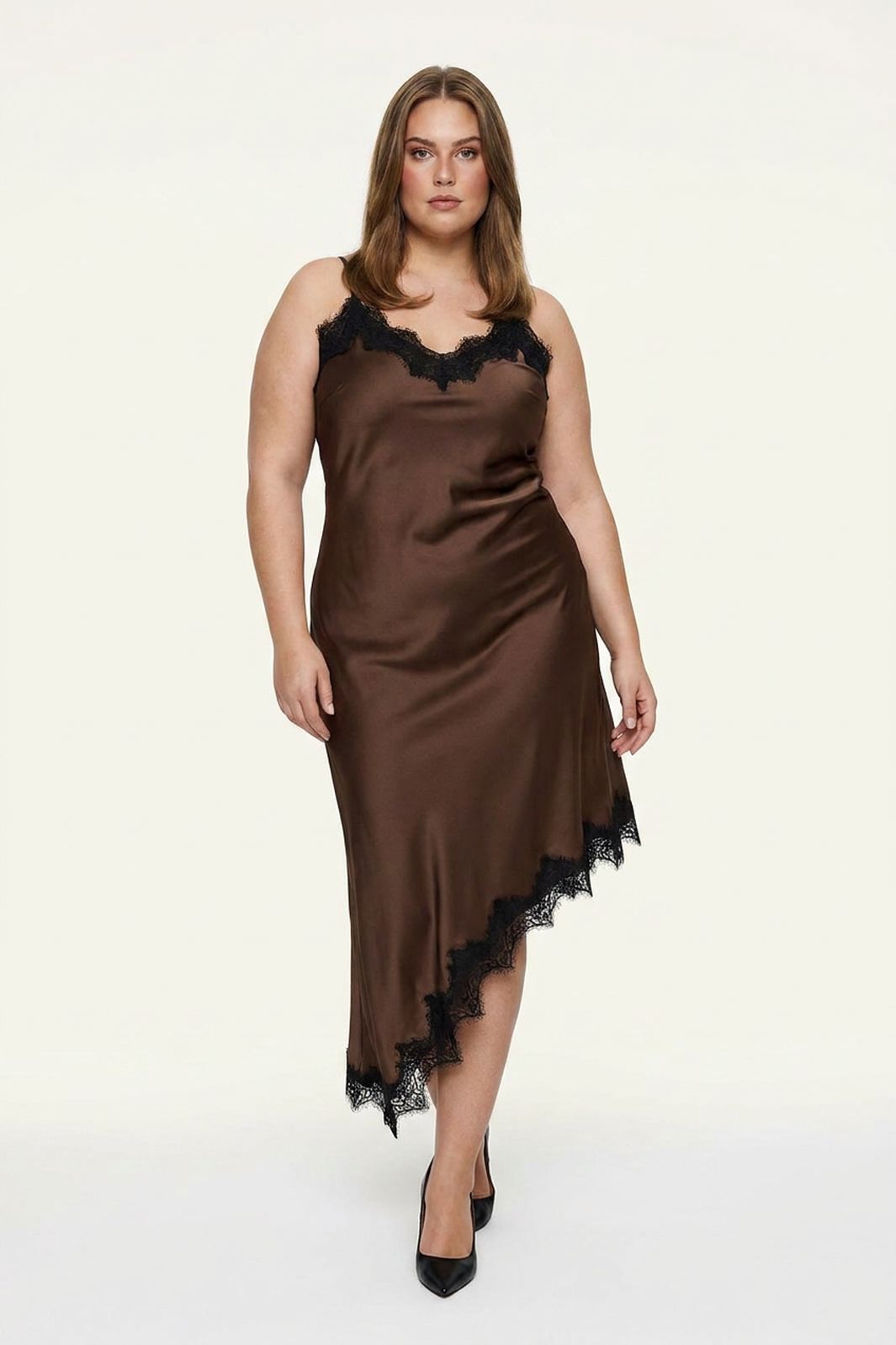 Dear Molly - Lace Long Dress - Brown
