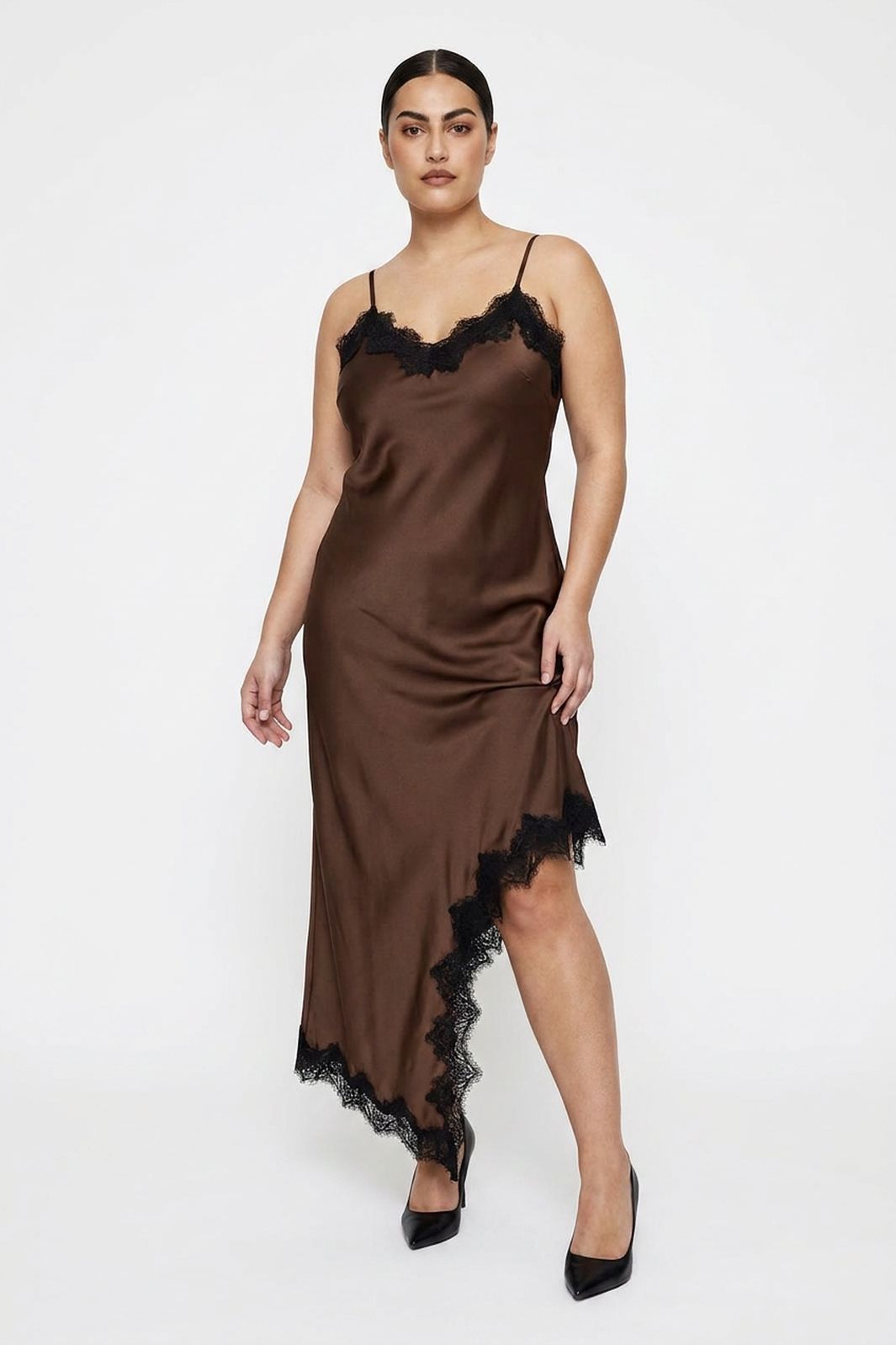 Dear Molly - Lace Long Dress - Brown