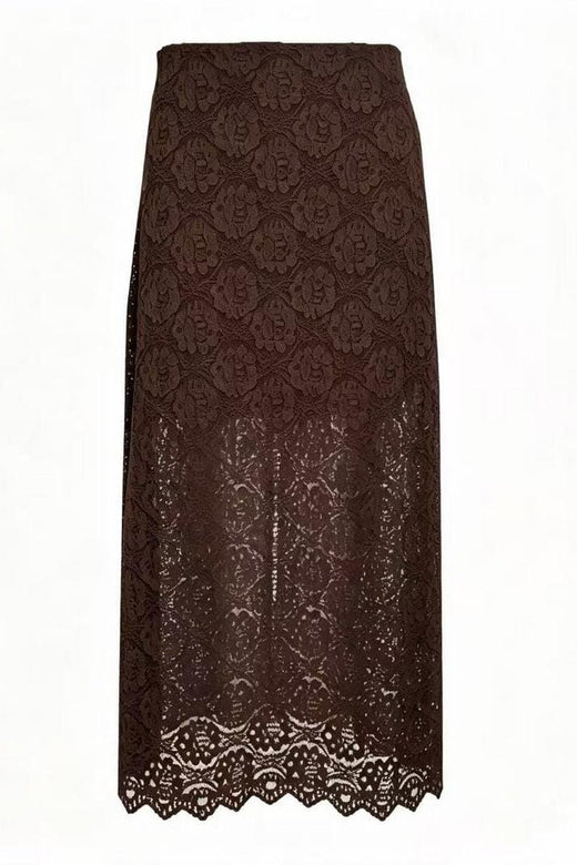 Dear Molly -  Lace Skirt  Ch171734b  - Chocolate Brown