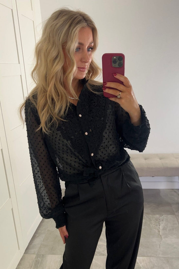 Dear Molly - Leah 137099B - Black Skjorter 