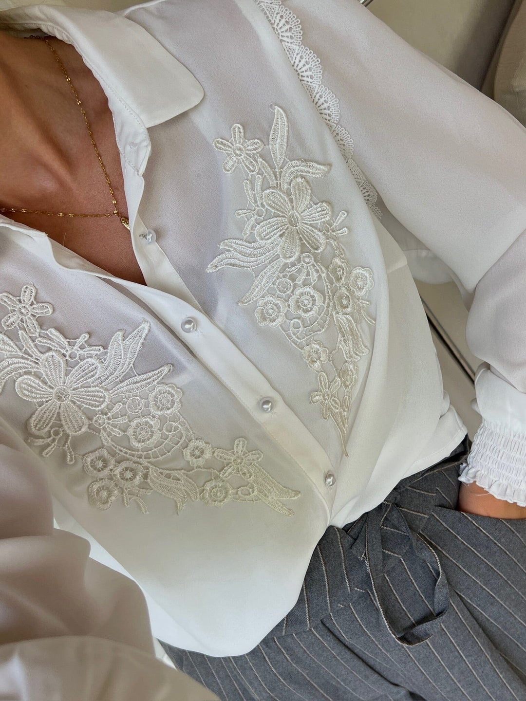 Dear Molly - Tonny Shirt Ch171553 - White Skjorter 