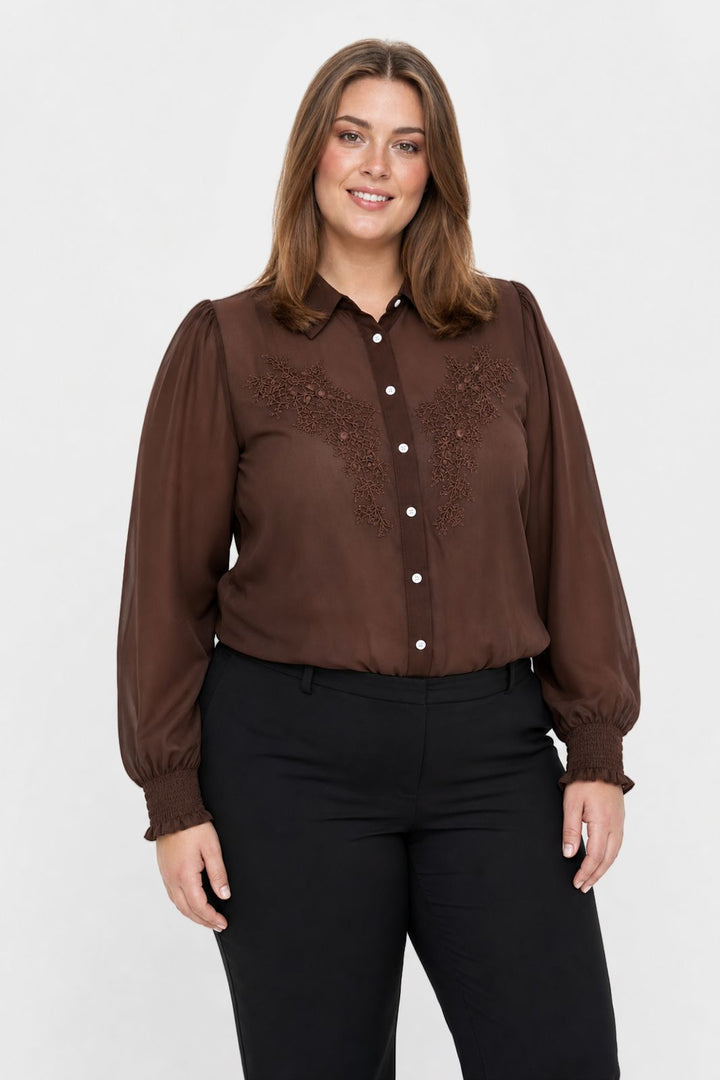 CE_IMG - Dear Molly -  Tonny Skjorte Ch171553  - Brun - XXL