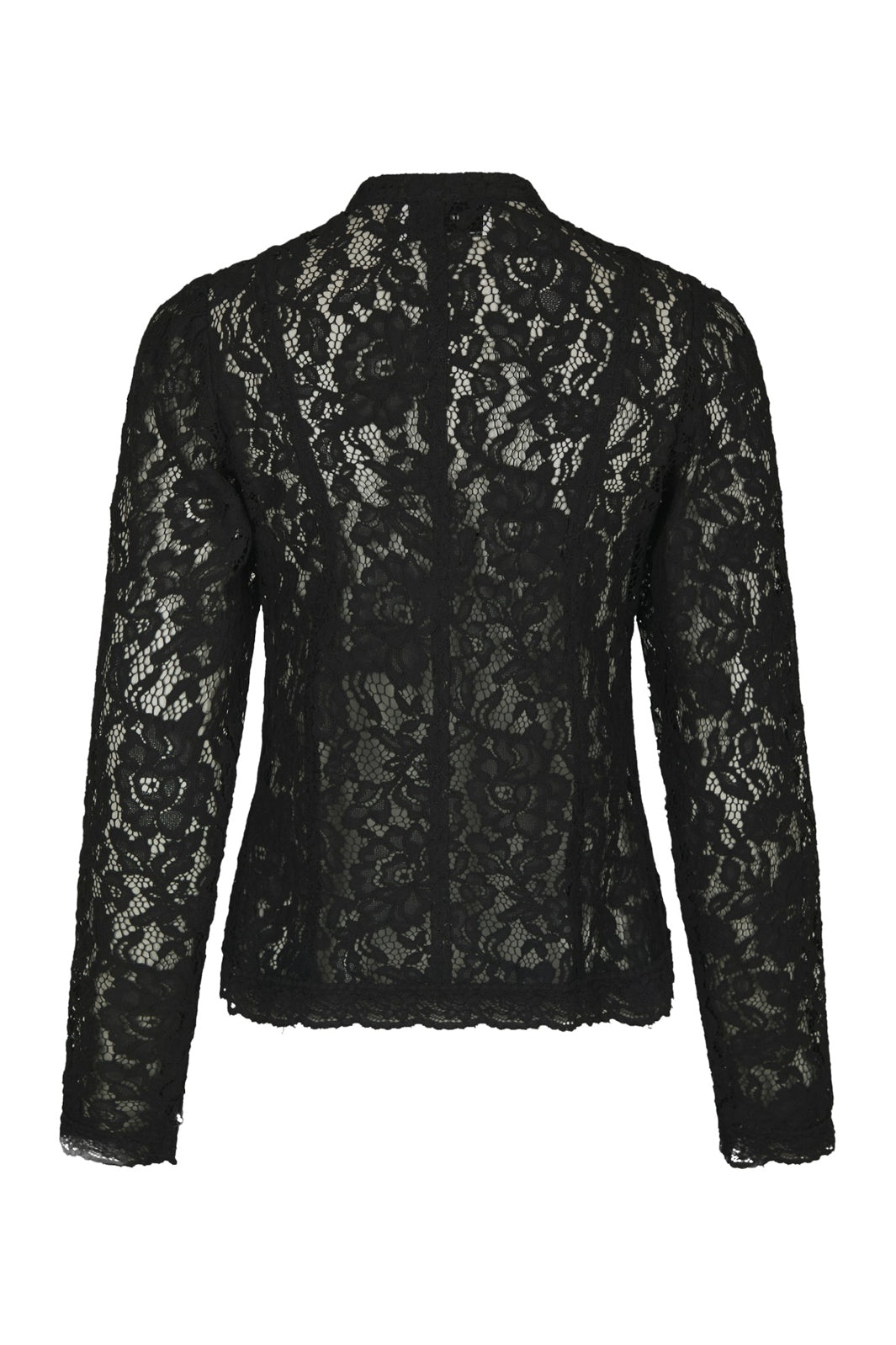 Neo Noir - Hera Lace Flower Blouse 169628 - 100 - Black