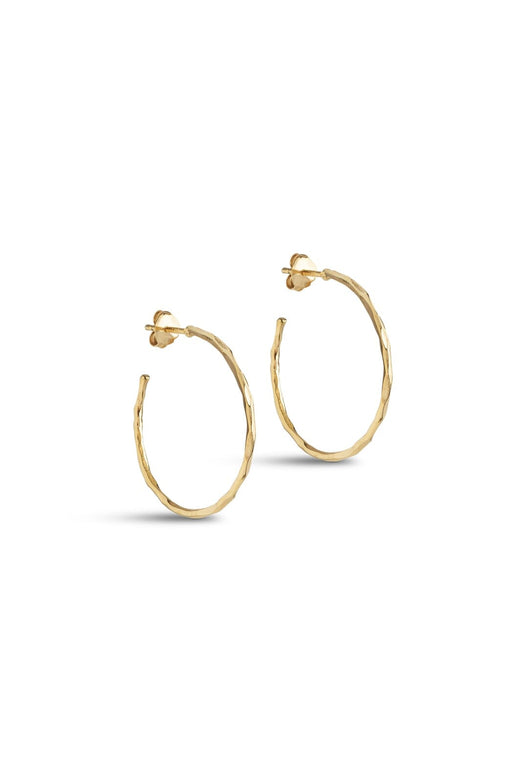 Enamel Copenhagen - Hoops, Organic Arena Medium E480GB - Gold Plated