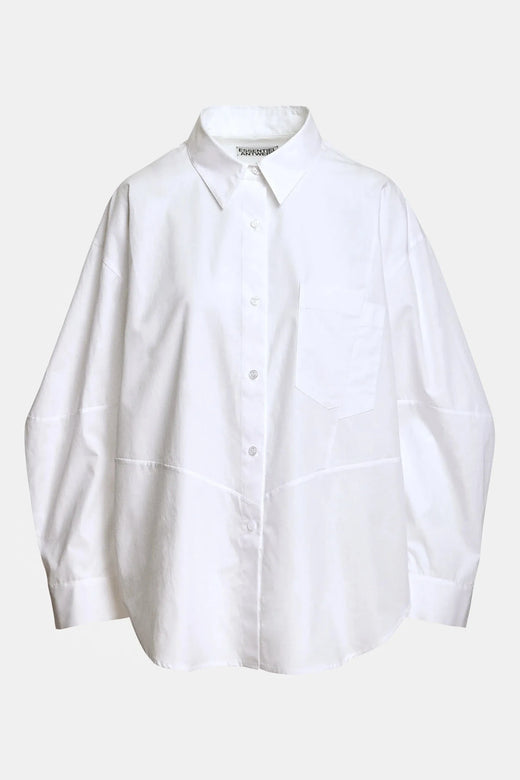 Essentiel Antwerp - Kreative Oversized Shirt - Wh00 White Skjorter 