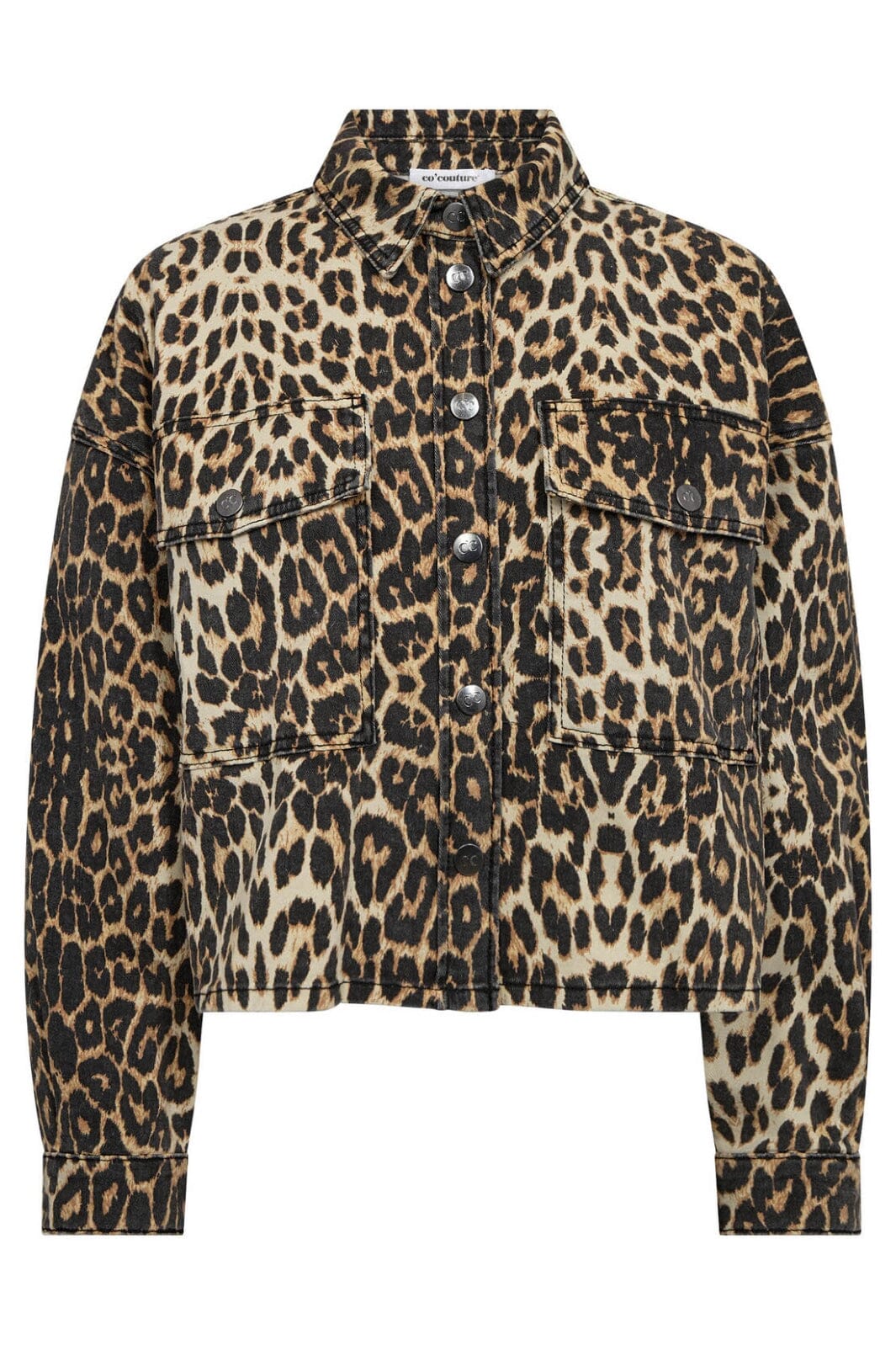 Co´Couture - Leocc Denim Crop Shirt 35931 - 16 - Khaki