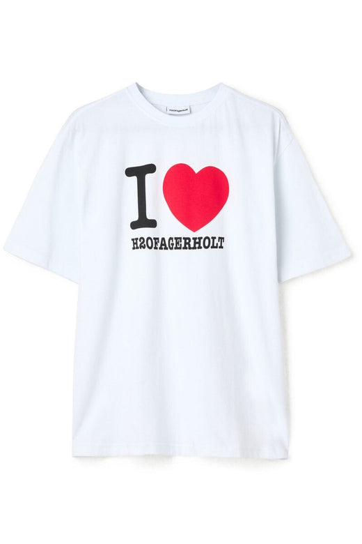 Forudbestilling - H2O Fagerholt - I Love Tee - 1006 Off White T-shirts 