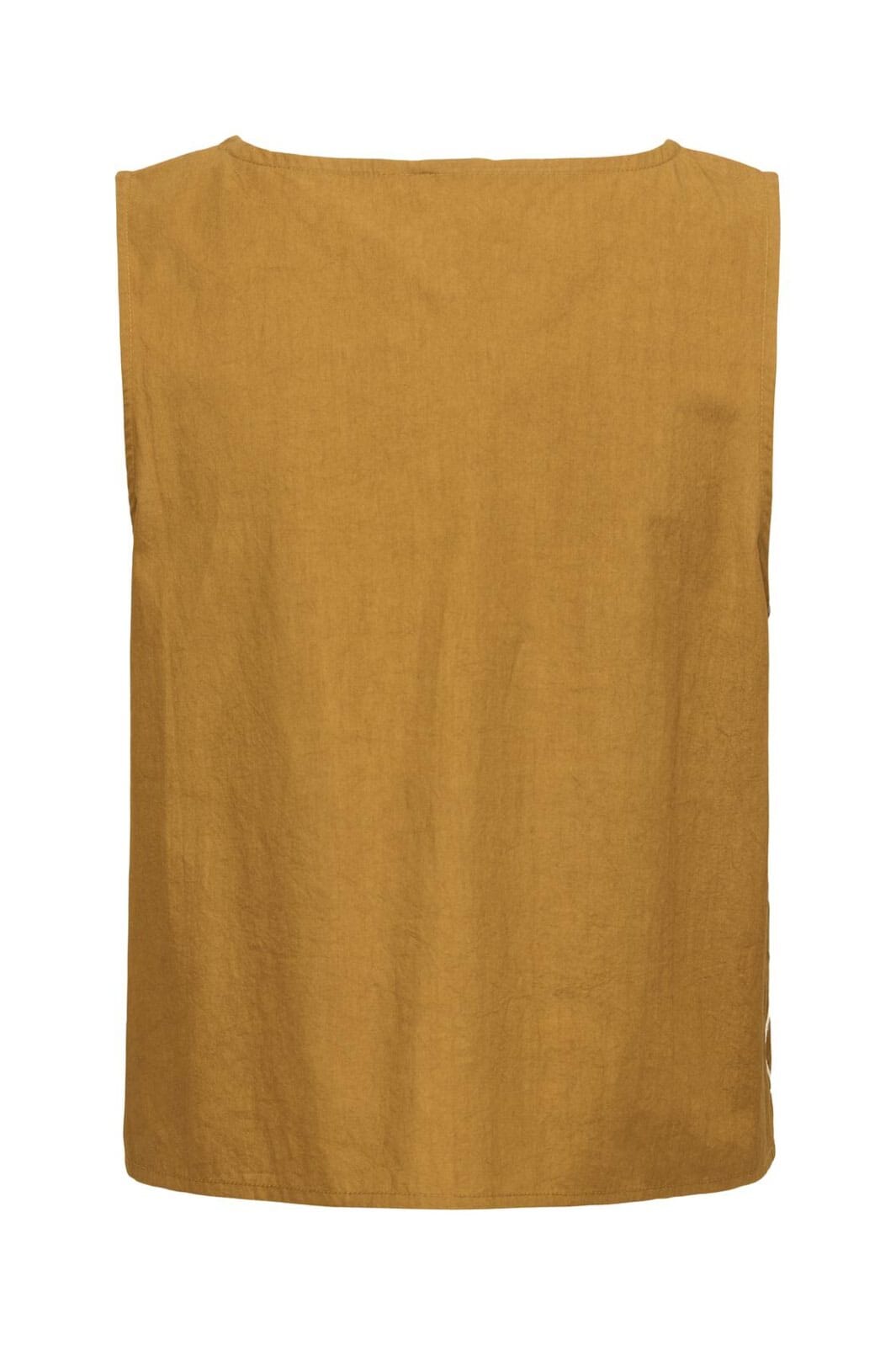 JDY - Jdyeliza Embroidery S/L Top - 4952744 Golden Brown Palm Embroidery