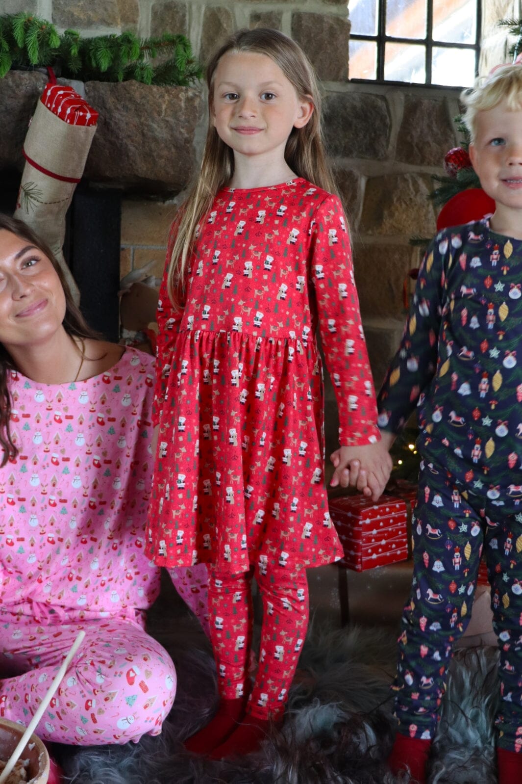 Forudbestilling - Liberté Ami - Alma-Leggings (Kids) - Santas Wishlist Red X-Mas23 Leggings 