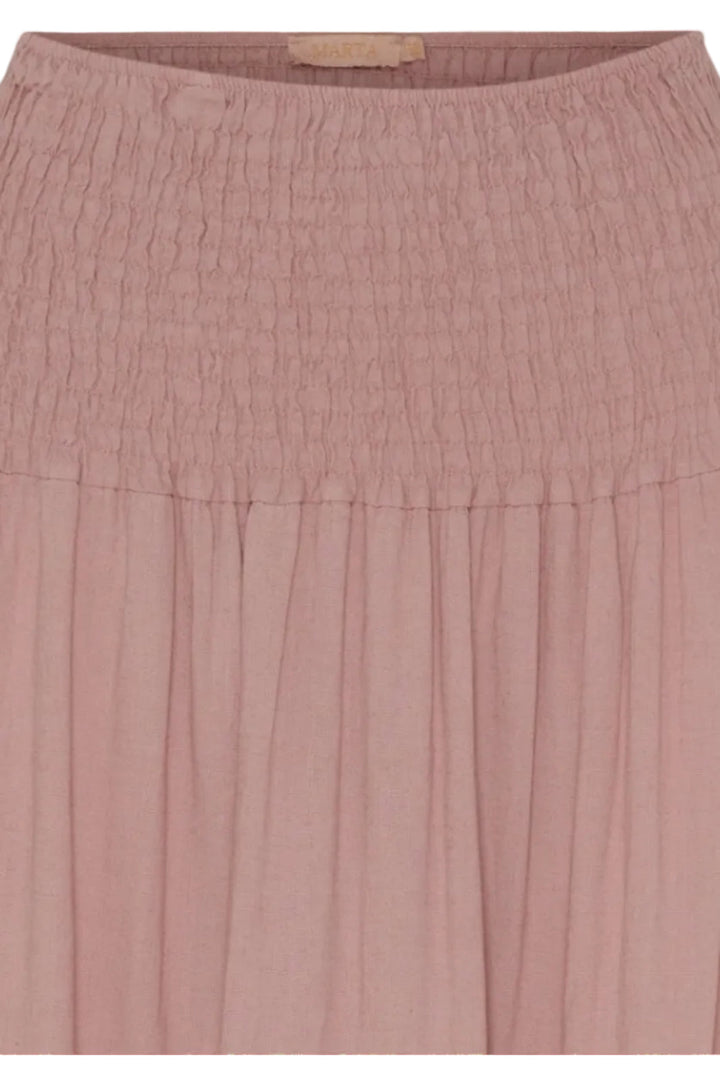 Forudbestilling - Marta Du Chateau - Mdcprincess Skirt - Solid Rosa Blush Nederdele 