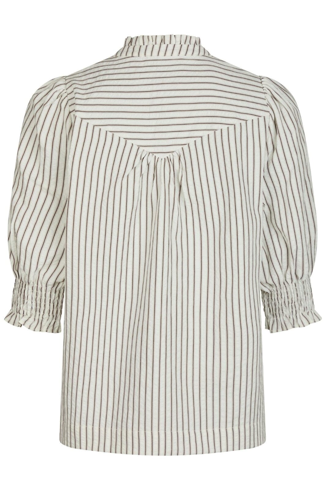 Neo Noir - Diana Crepe Stripe Blouse 165203 - 210 - Brown