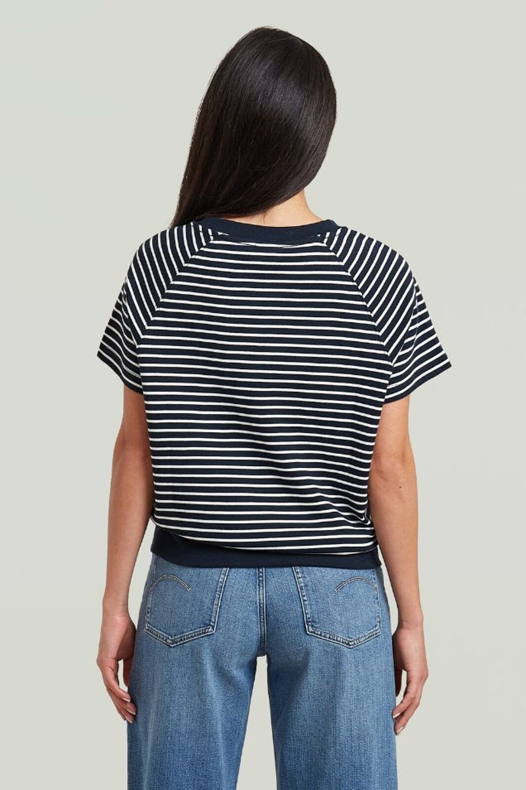 G-Star - Raglan  T Wmn D24512-D979-D517 - Salute/Milk Stripe