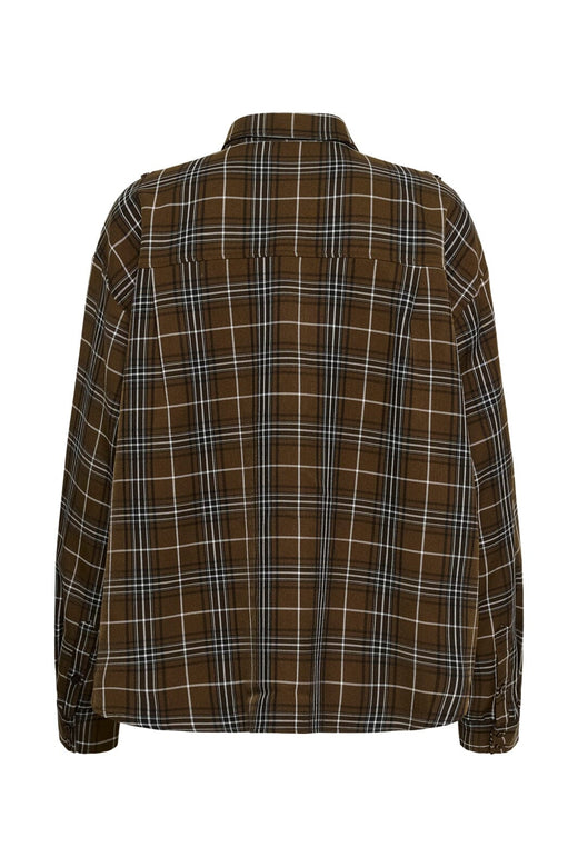 Gestuz - Gzaleya Shirt 10911461 - 109881 - Green Olive Check