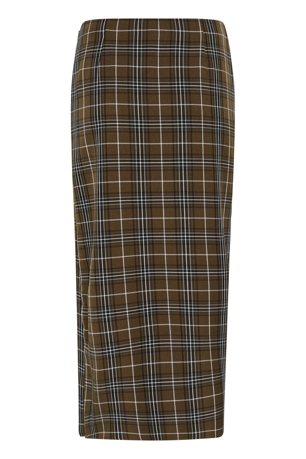 Gestuz - Gzaleya Skirt 10911453 - 109881 - Green Olive Check