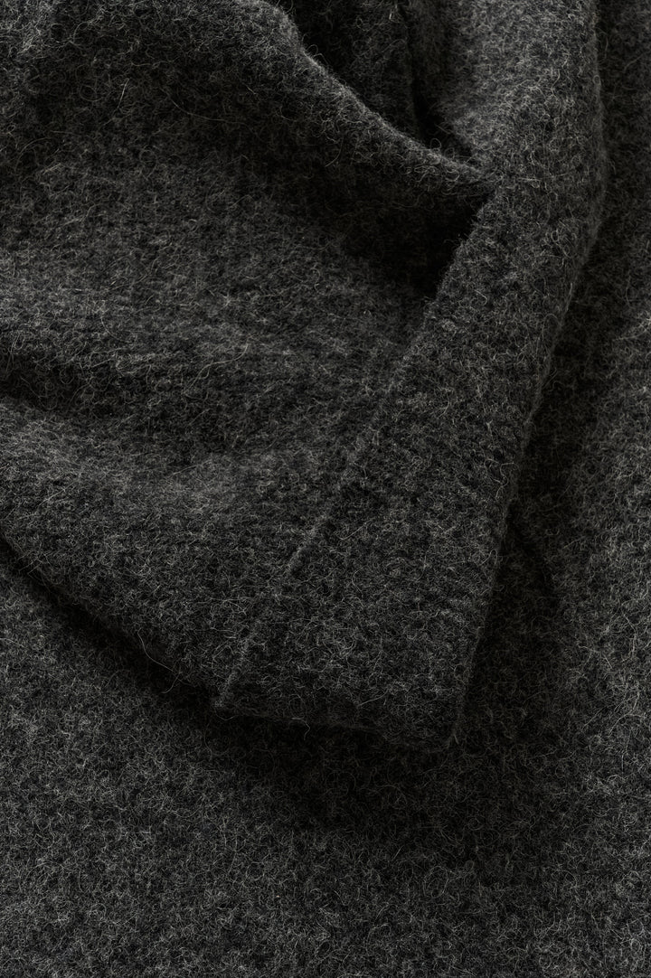 Gestuz - Gzalpha Hoodscarf 10911662 - 106286 - Charcoal Melange Tørklæder 