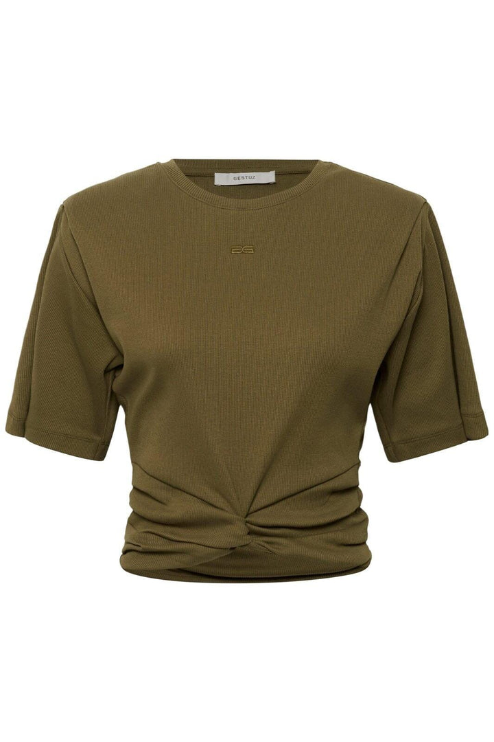 Gestuz - Gzbetty Tee 10911429 - 190622 - Military Olive T-shirts 